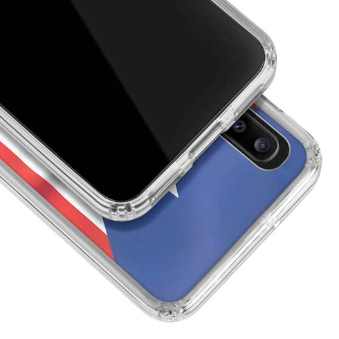 Puerto Rico Flag Galaxy A30 Clear Case